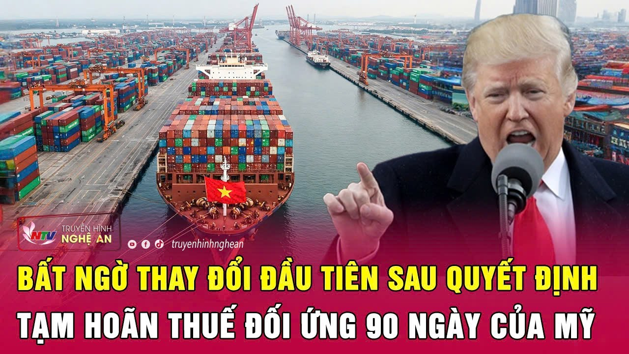 Bất ngờ thay đổi đầu tiên sau khi ông Trump chính thức quyết định tạm hoãn thuế đối ứng 90 ngày